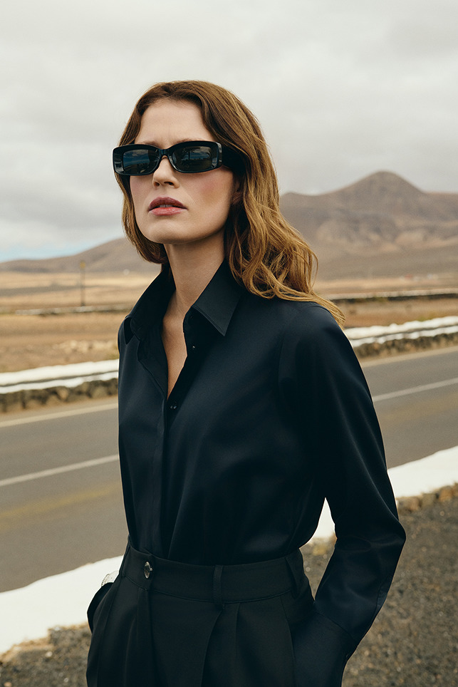 Grafitowa bluzka dla kobiet Lancerto